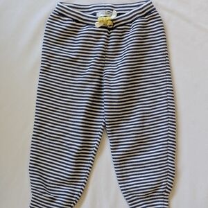 Baby Boden Navy and White Striped Pants